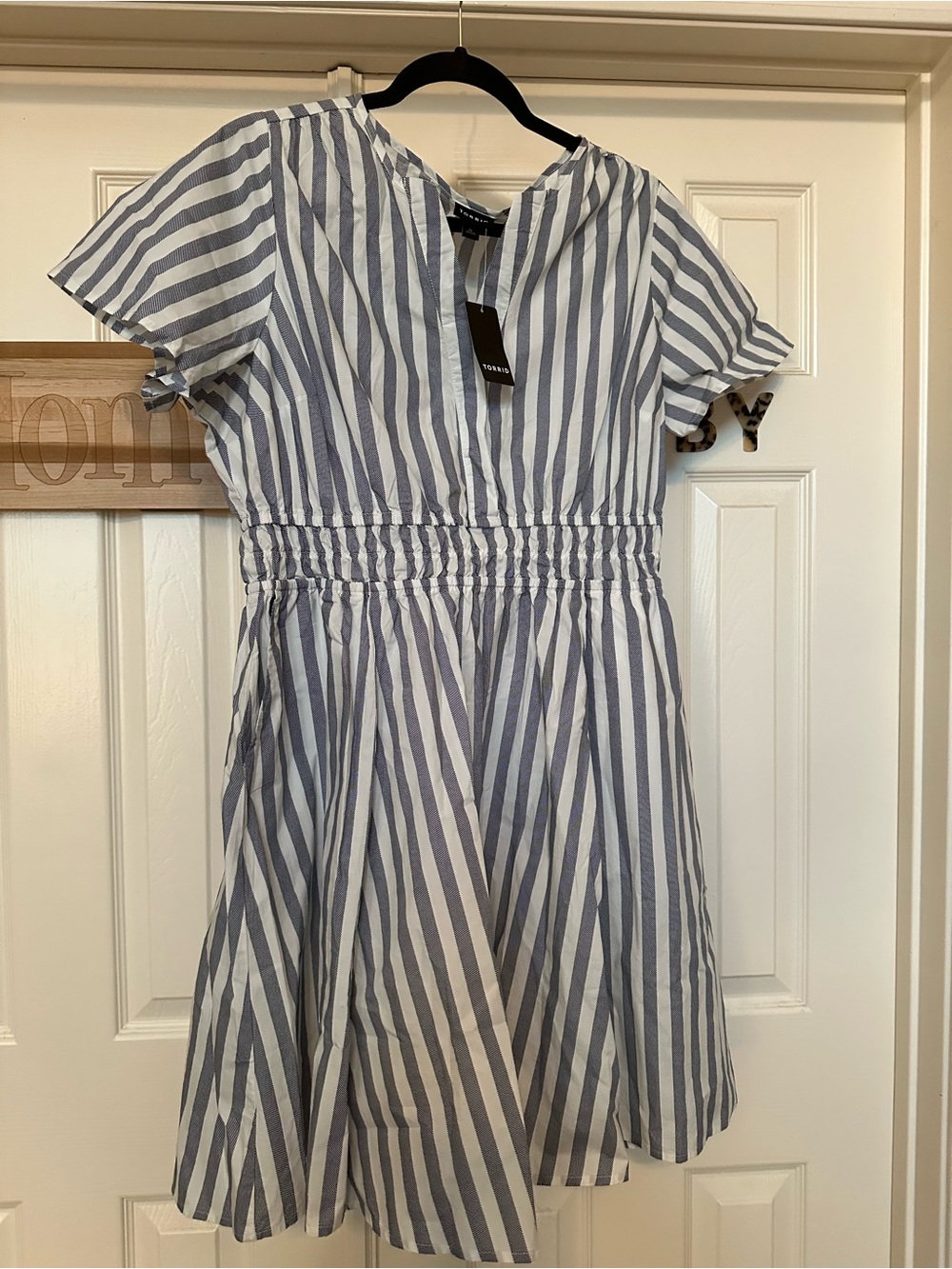 torrid Blue & White Striped Casual women’s Dress